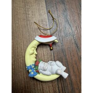 Crescent Moon Ornament - Baby Celestial Cast Art Industries Angel